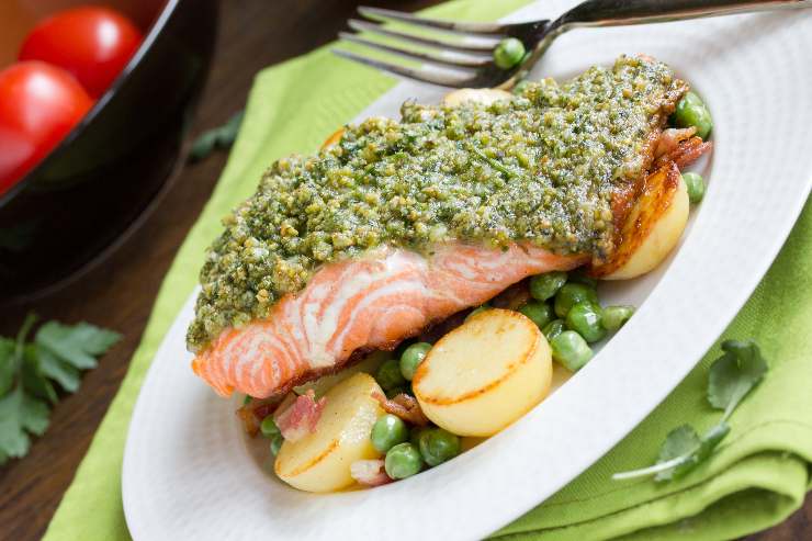 SALMONE AL PISTACCHIO