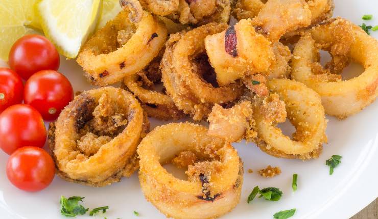 anelli di calamari al forno 