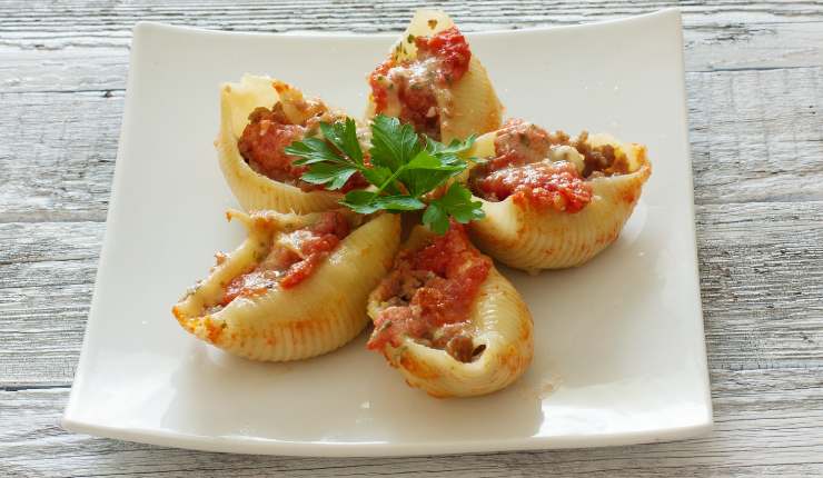 conchiglioni pesto melanzane