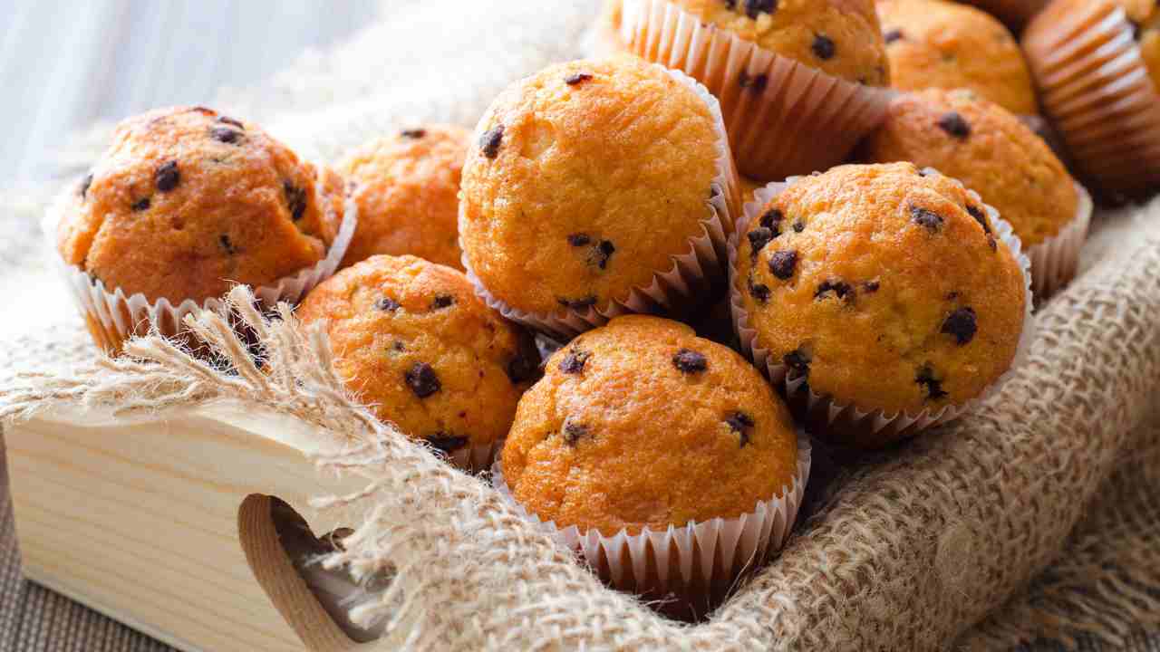 muffin gocce cioccolato e arancia