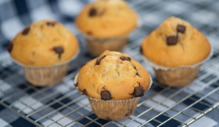 muffin gocce cioccolato e arancia