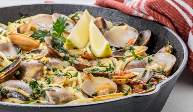 spaghetti vongole limone