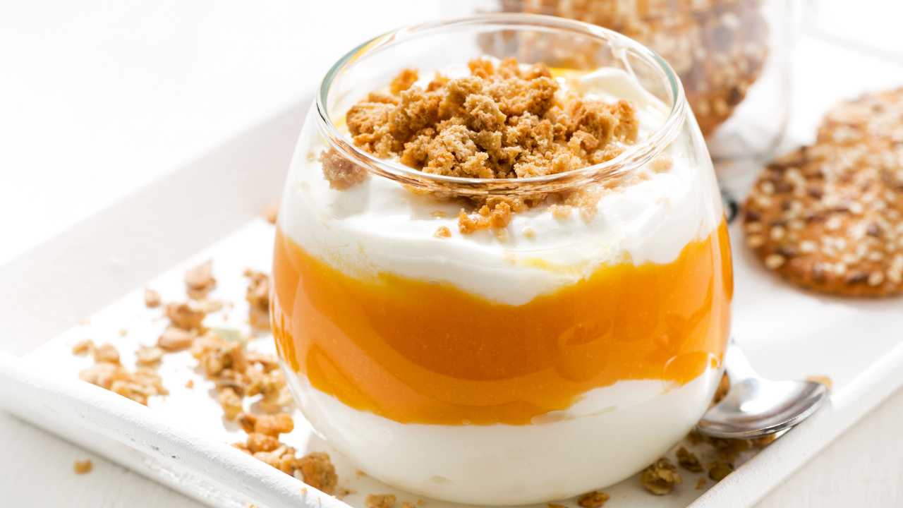 Dessert zucca e mascarpone