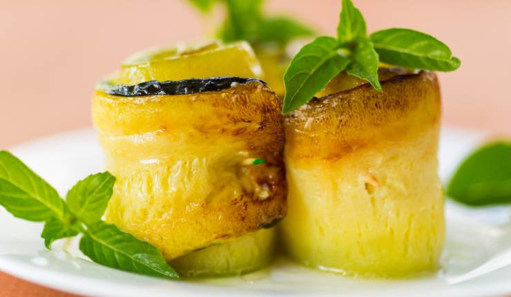 Involtini di zucchine al forno