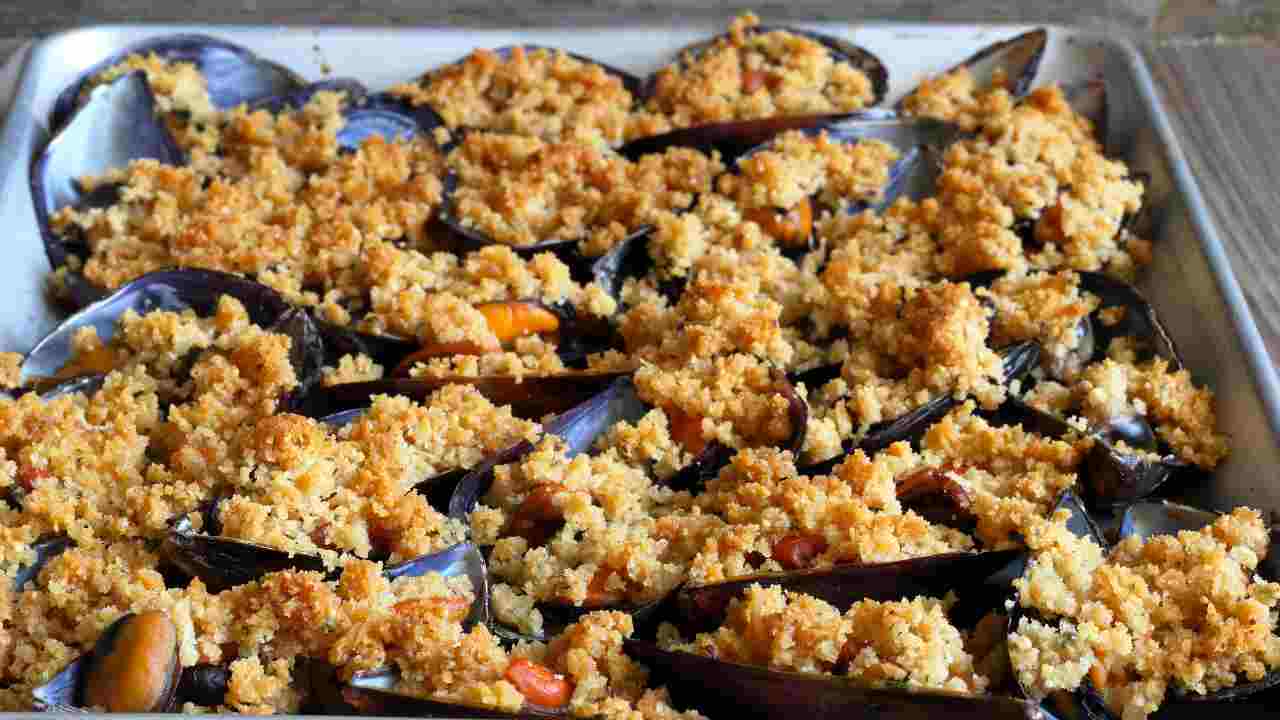 cozze gratinate