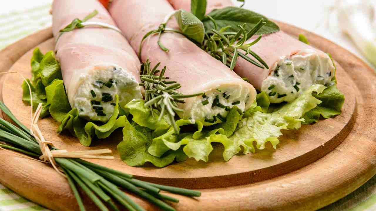 involtini di prosciutto con formaggio