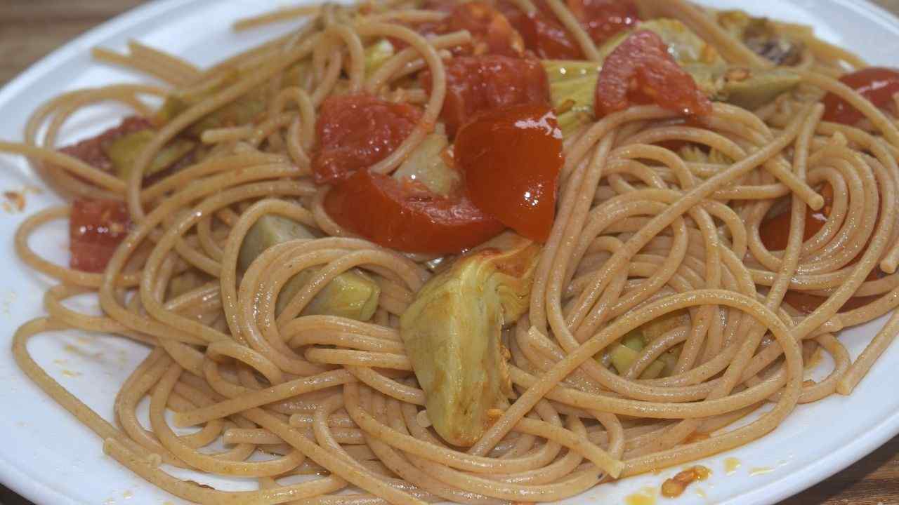 pasta integrale carciofi