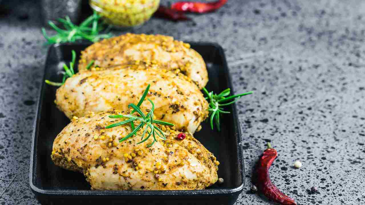 pollo senape erbe aromatiche