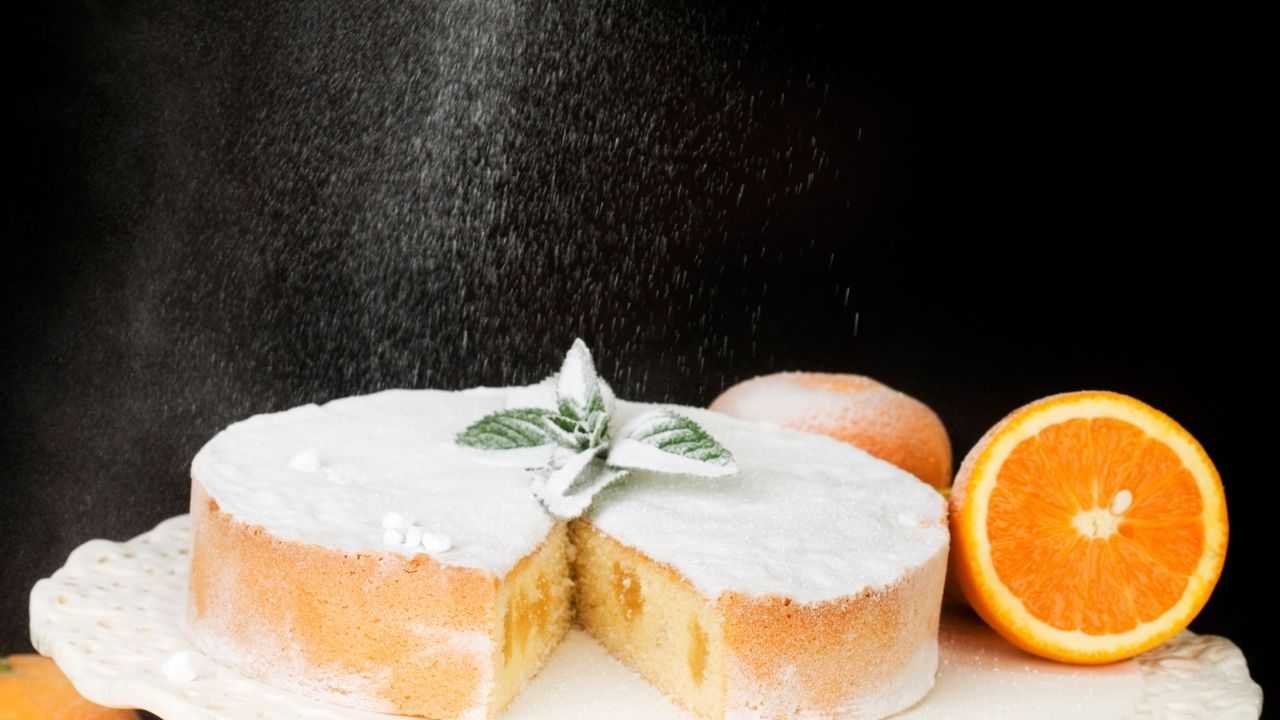 torta crema senza uova arancia
