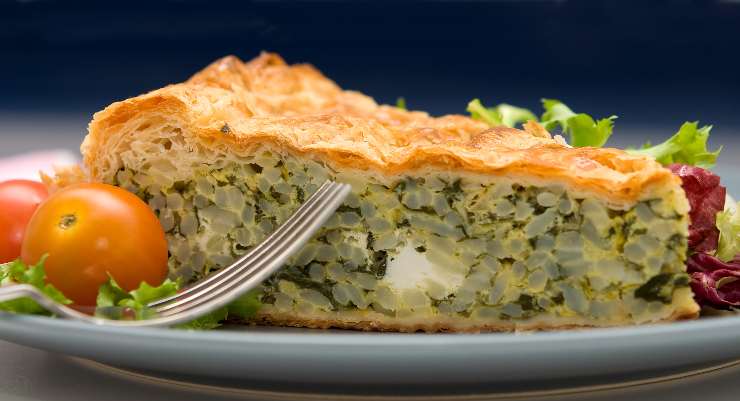 torta di riso e melanzane