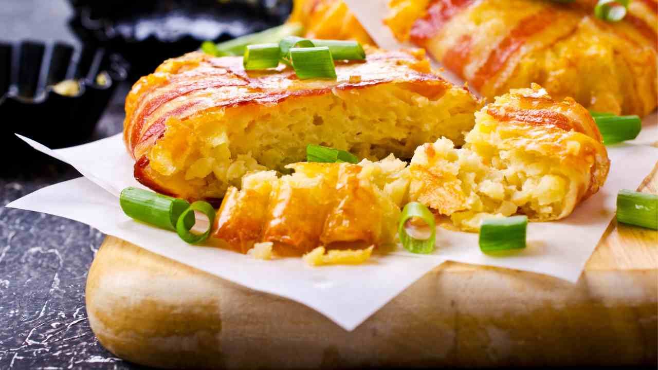 Cotolette di patate con bacon