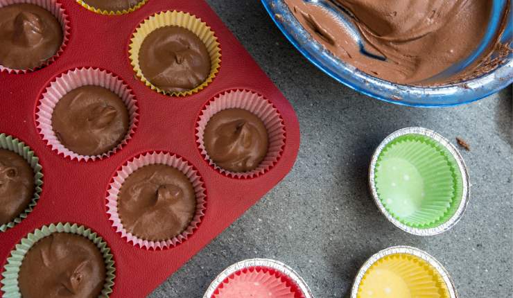 Muffin al cacao e nocciole