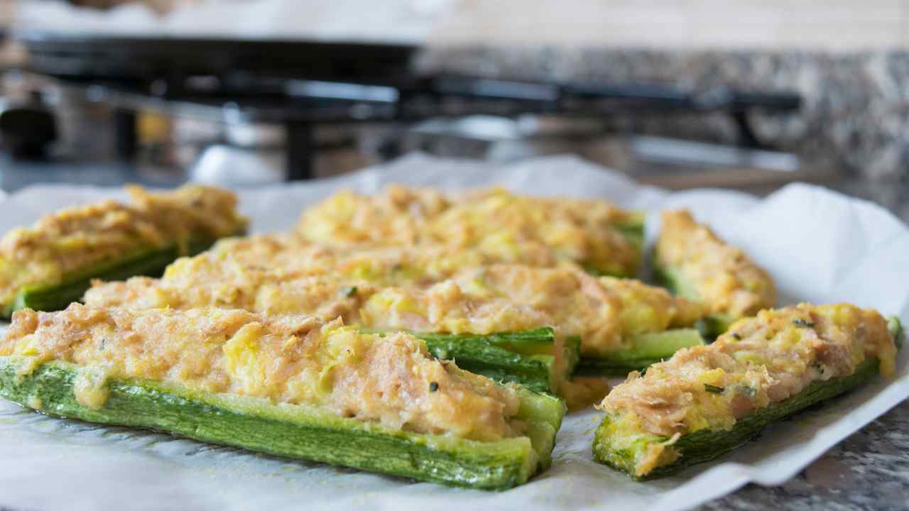 Zucchine ripiene di tonno 