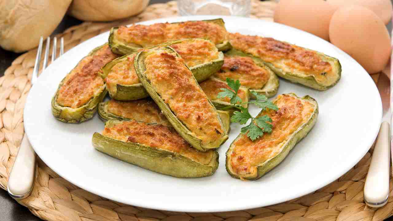 barchette di zucchina con ricotta
