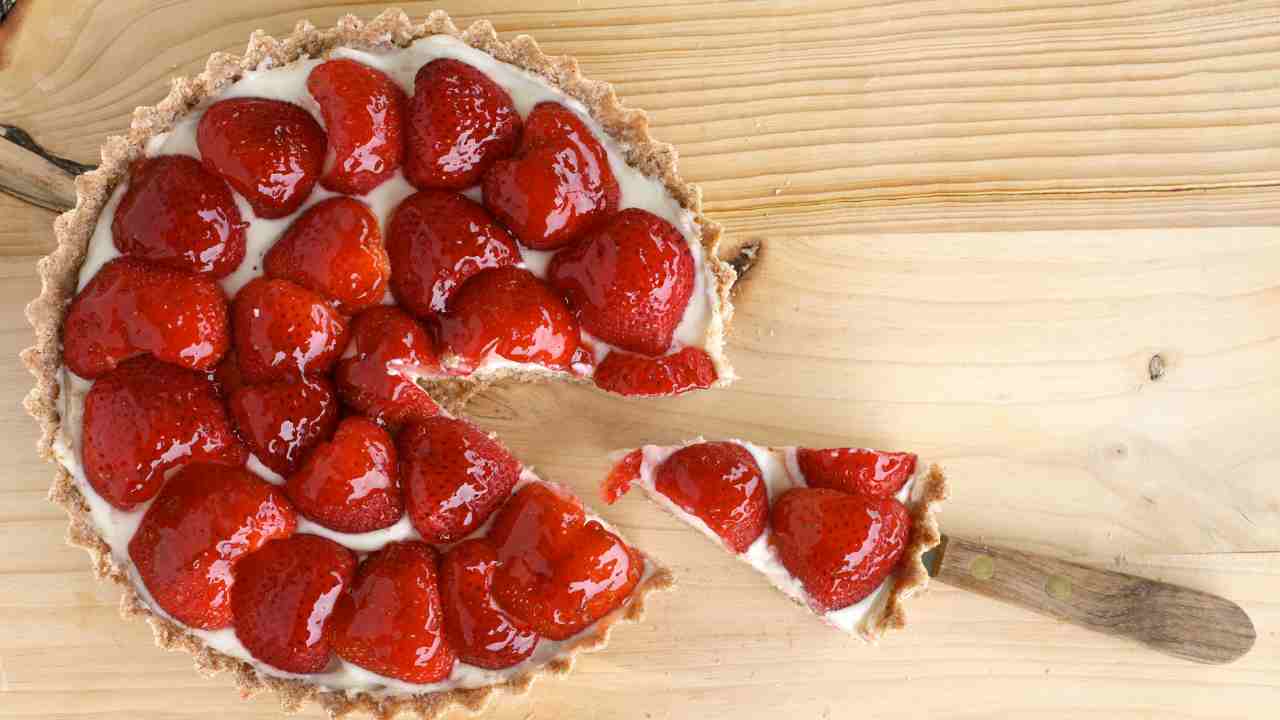 Crostata cioccolato fragole