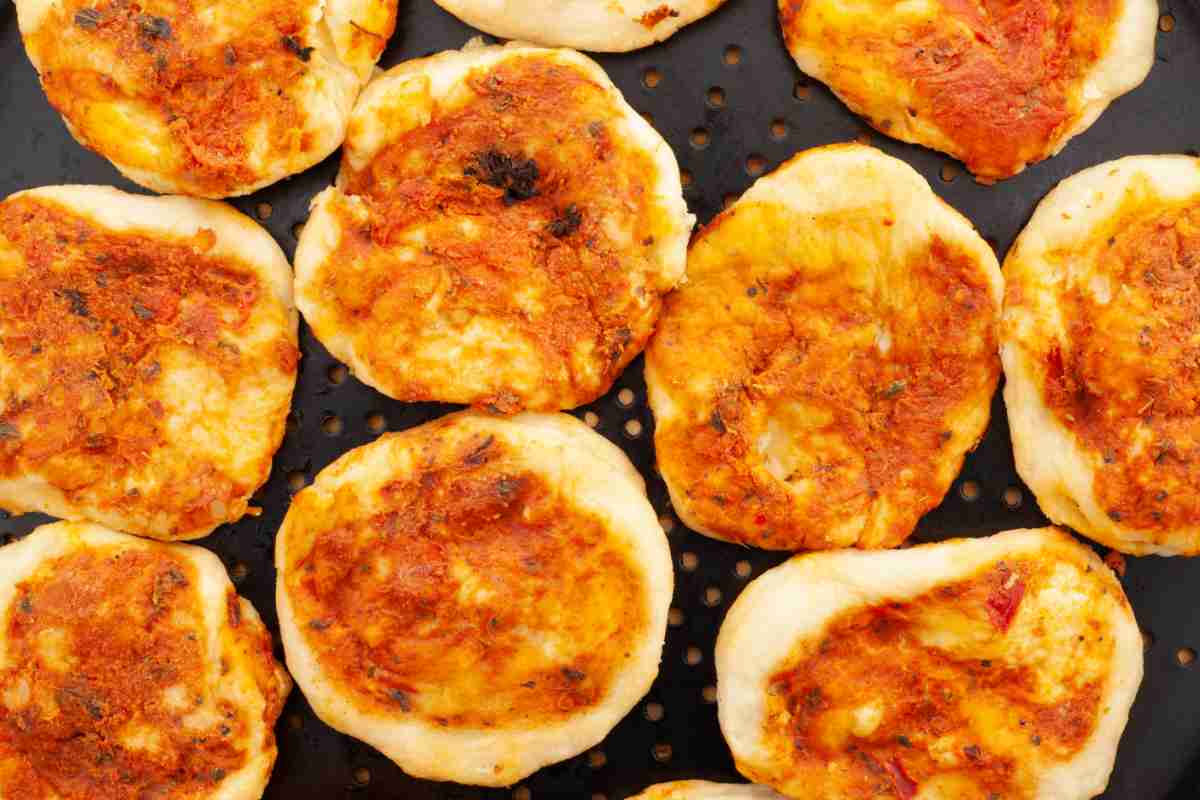 Pizzette light viste dall'alto