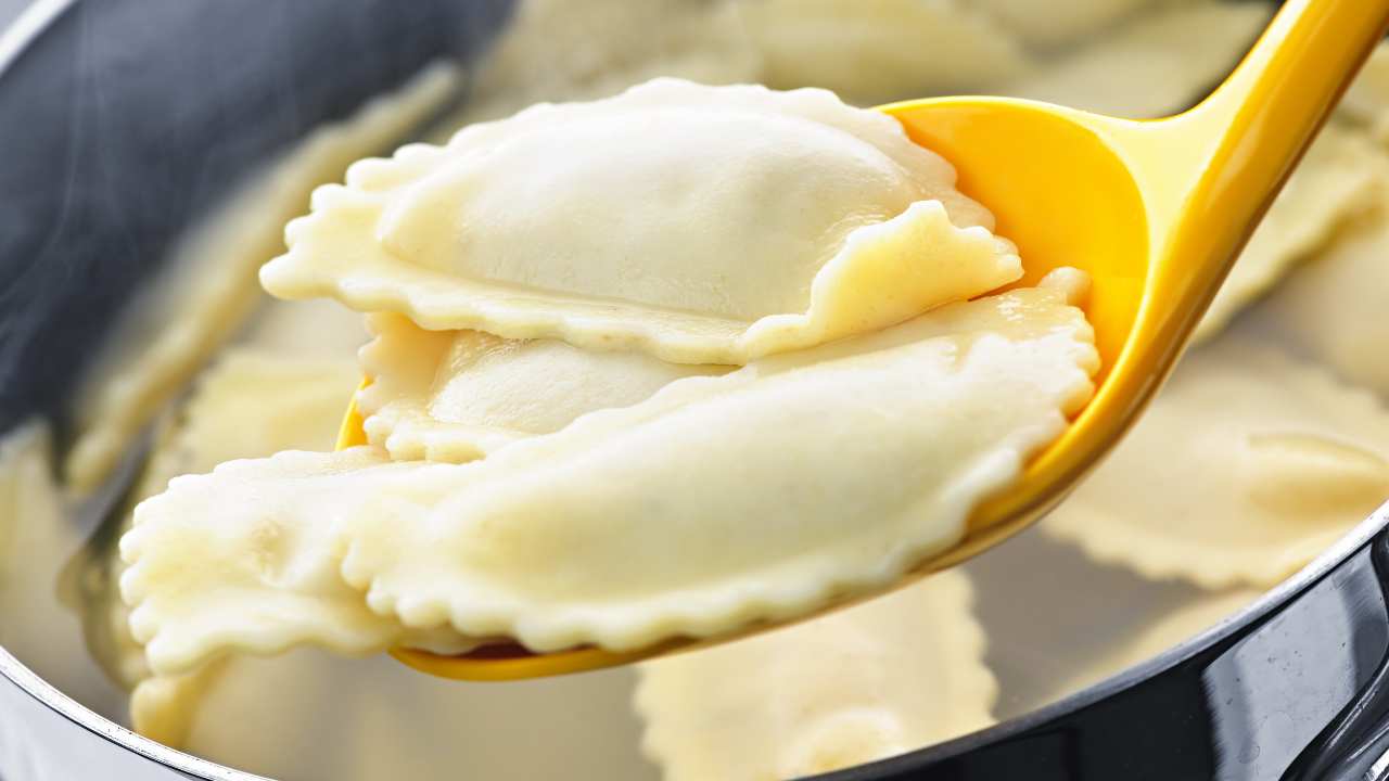 Ravioli rompono cottura