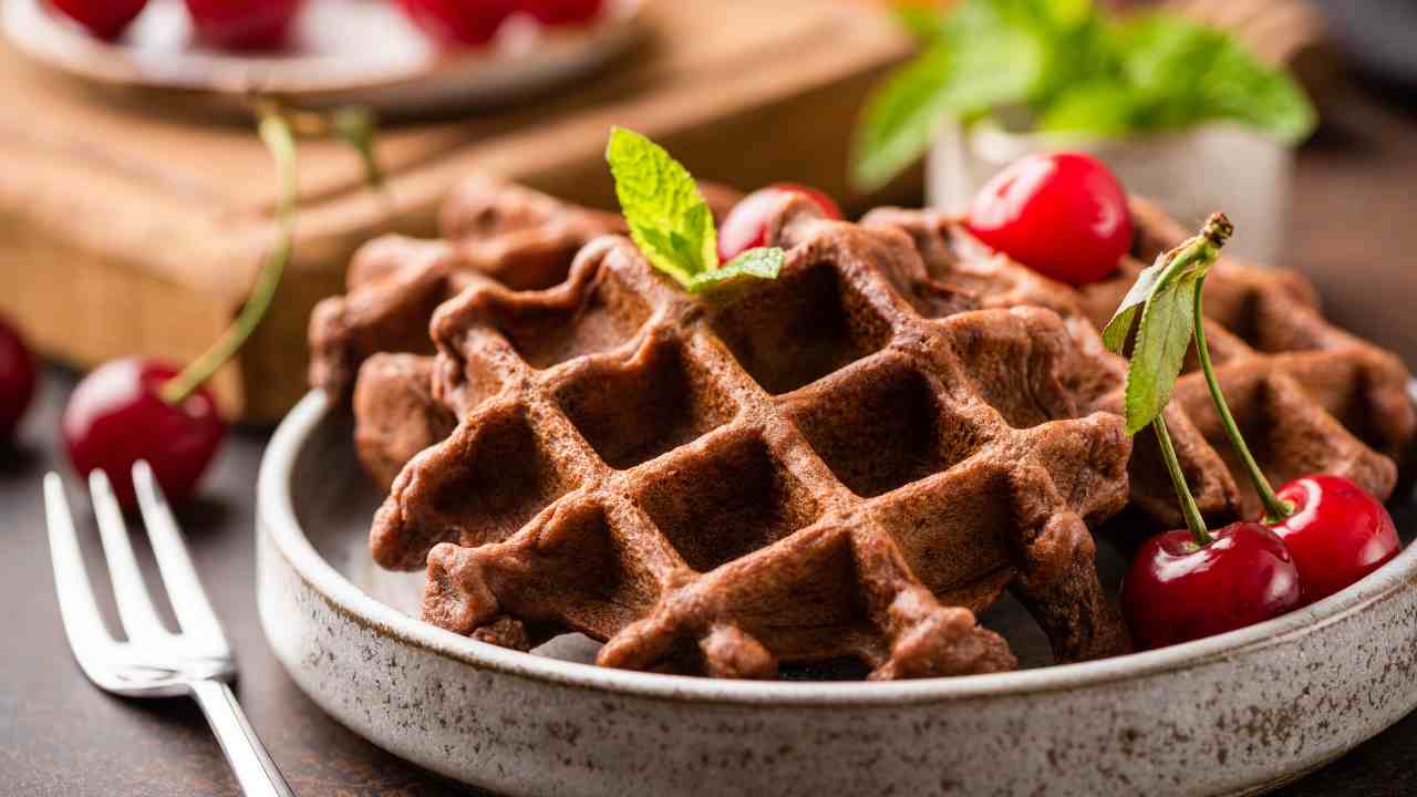 Waffle al cacao 