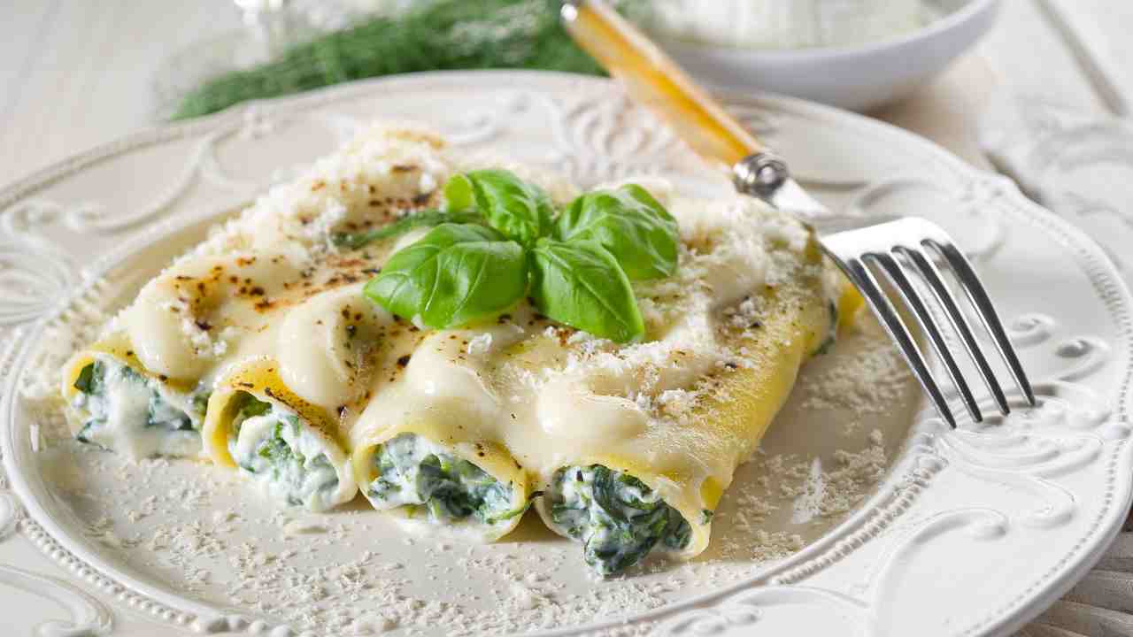 cannelloni ricotta e spinaci