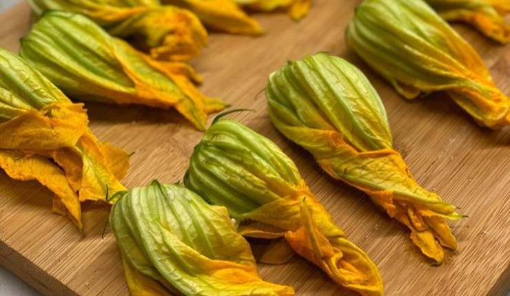 Fiori di zucca ripieni di Benedetta Parodi 