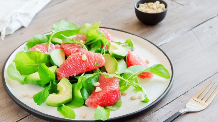 insalata pompelmo e avocado