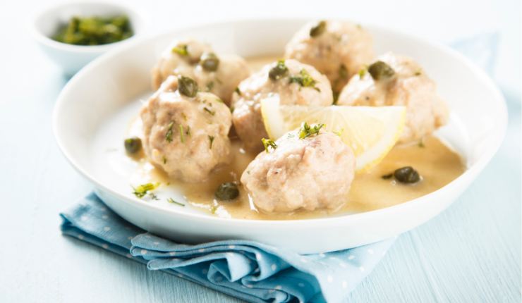 Polpette di pollo al vapore 