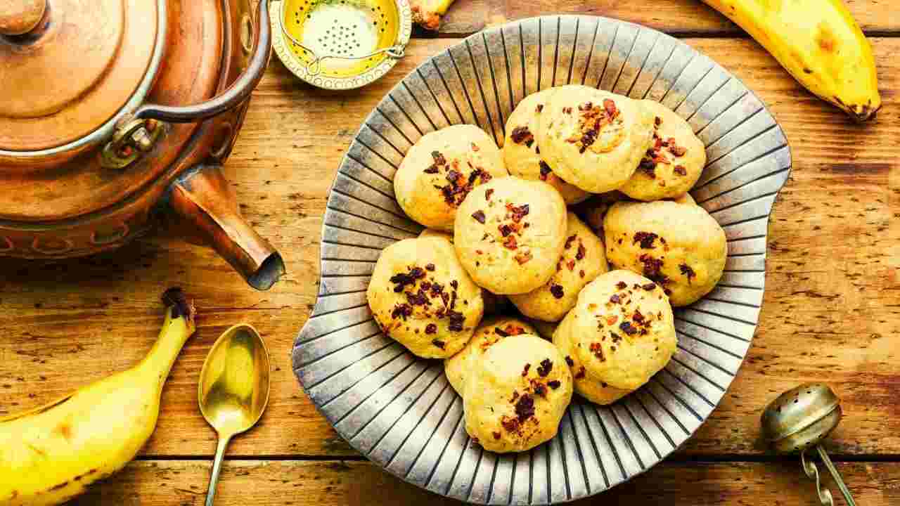 ricetta biscotti light alla banana