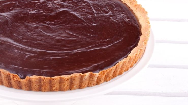 crostata al cioccolato vegana