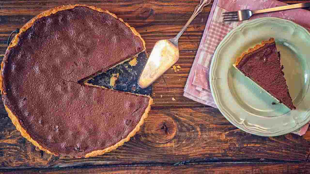 crostata al cioccolato senza latte senza uova