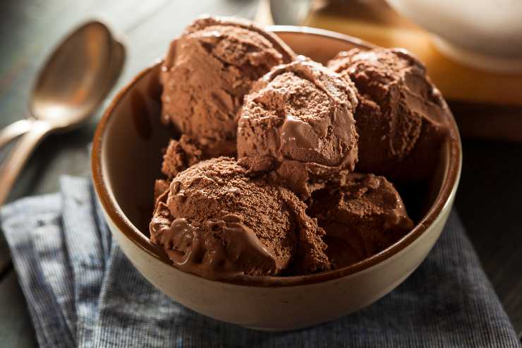 gelato al cioccolato veloce