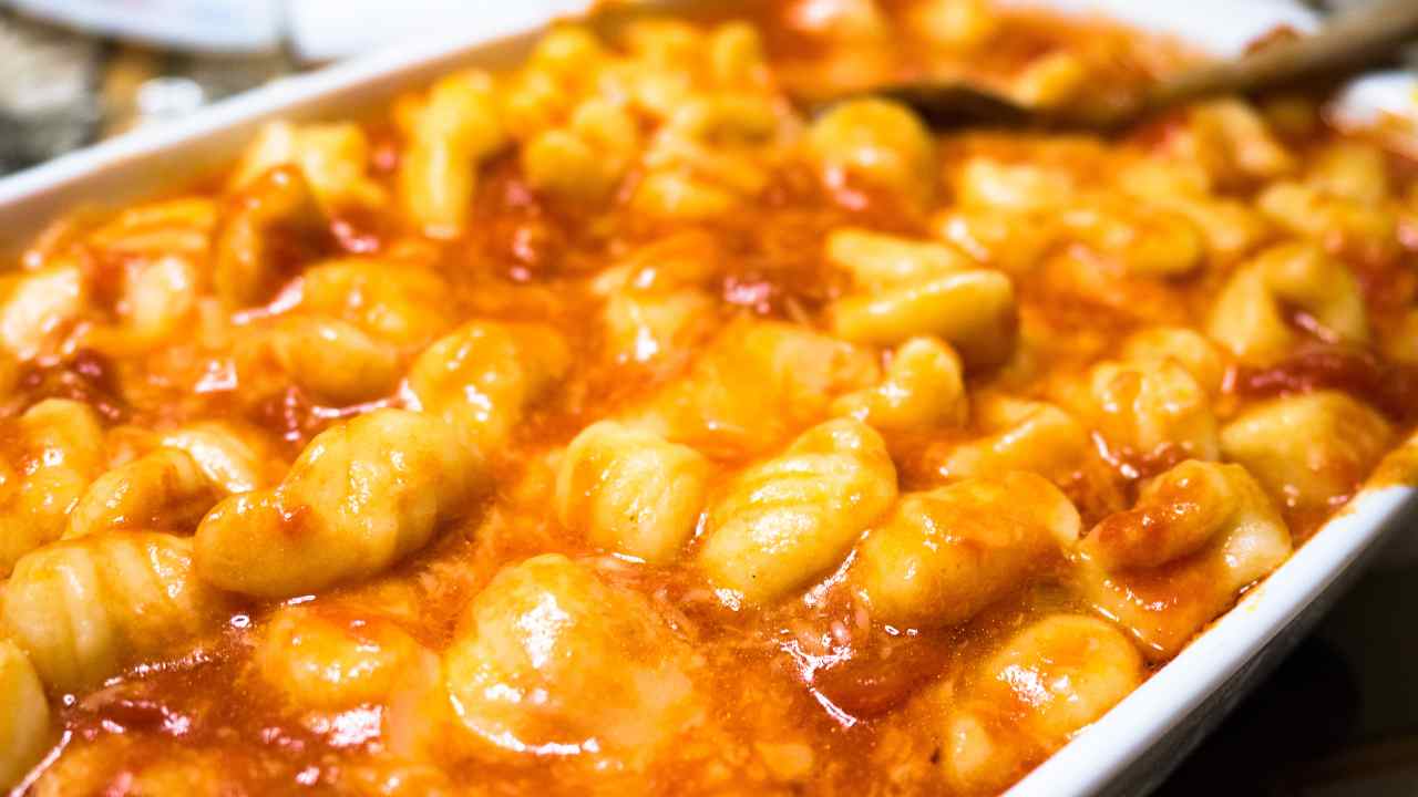 gnocchi ragù forno