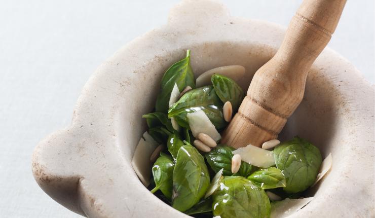 Pesto genovese preparare