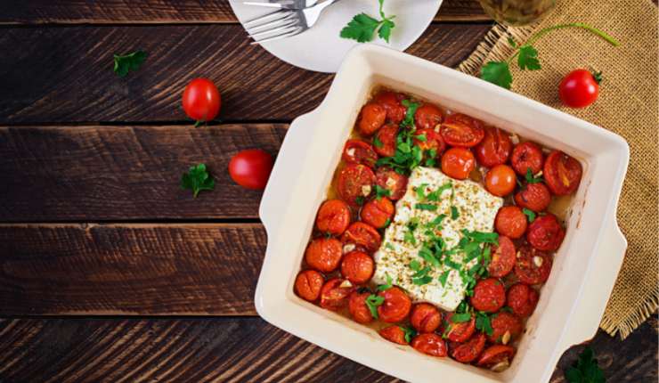  pasta con feta e pomodorini 