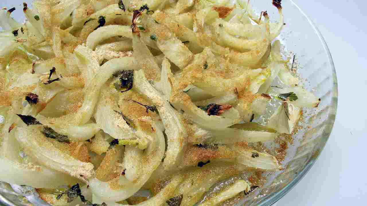 finocchi gratinati al microonde