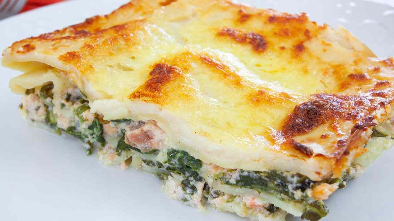 lasagne salsiccia spinaci