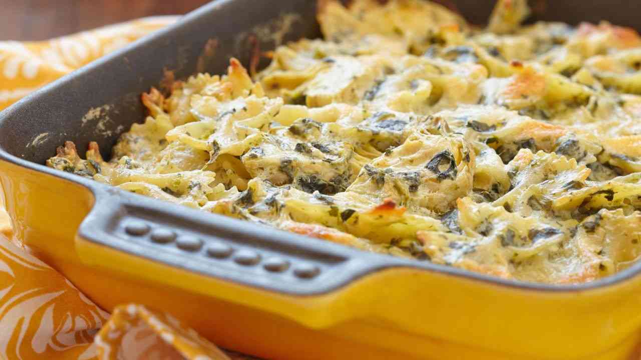 pasta forno spinaci