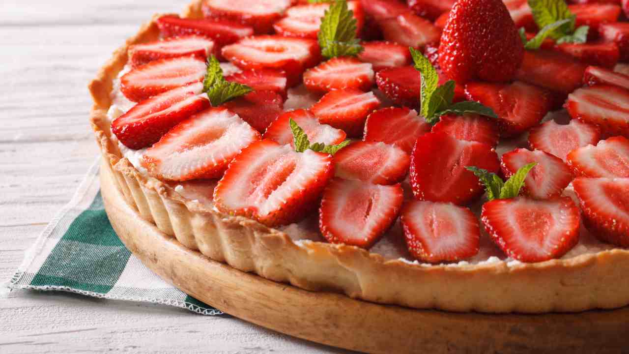 crostata fredda fragola