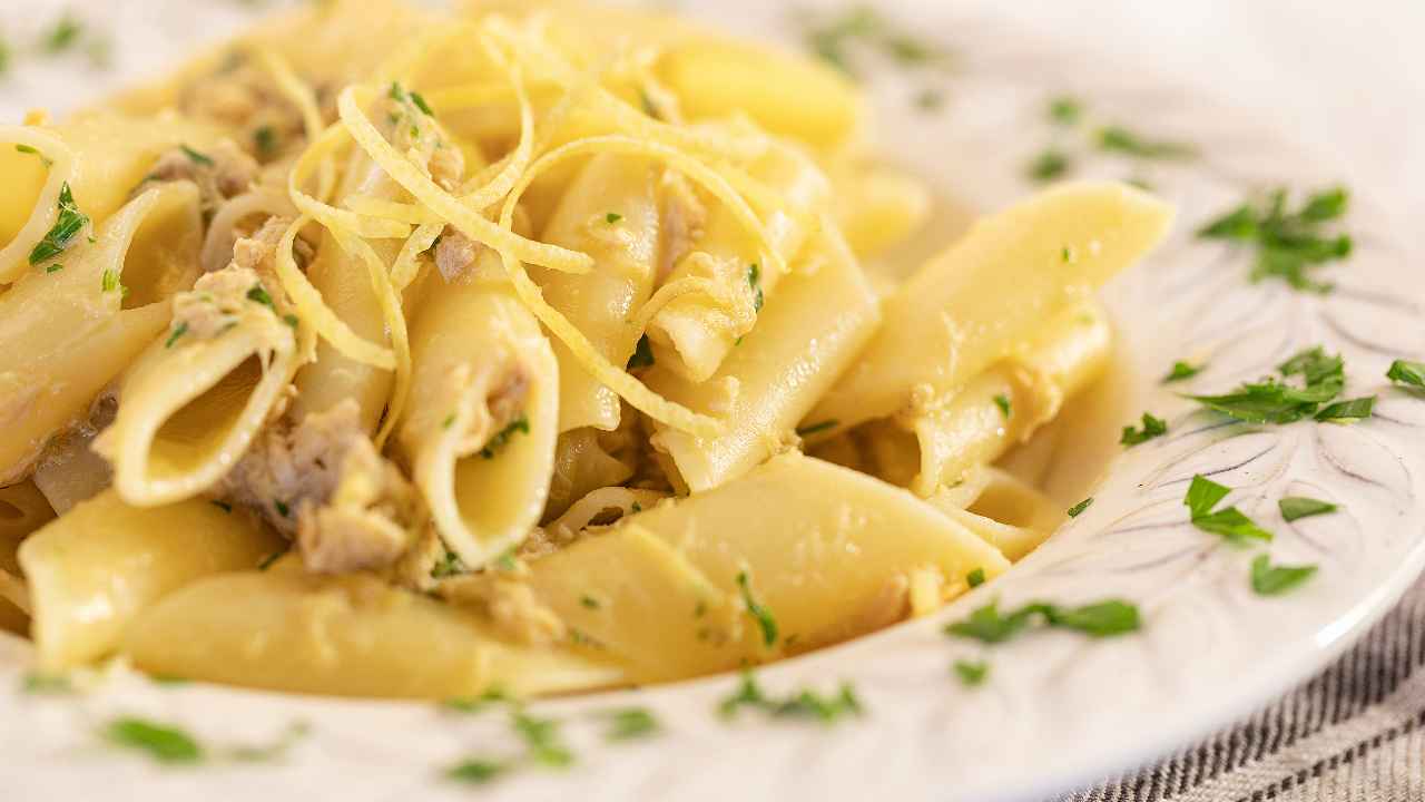 pasta fredda tonno e limone