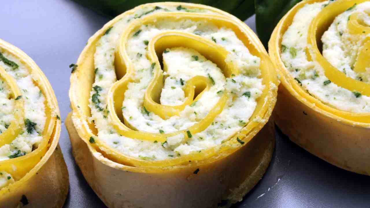 rotolo di albumi con ricotta