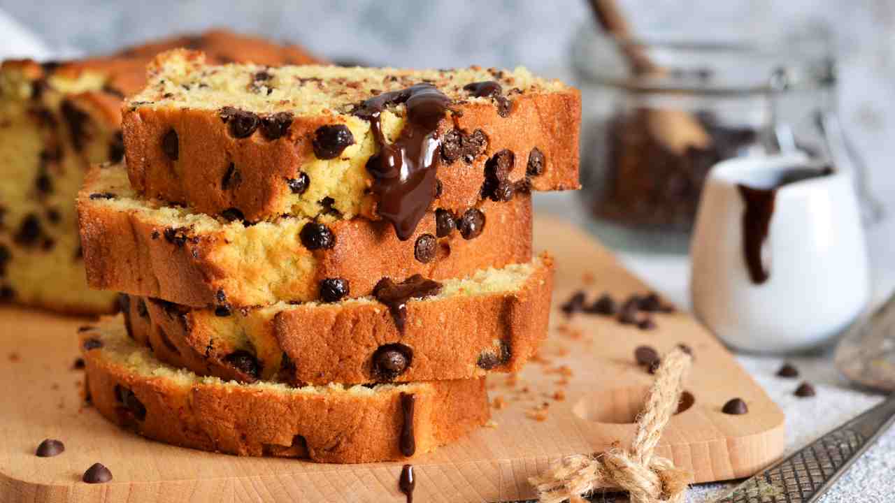 Plumcake vaniglia e gocce di cioccolato