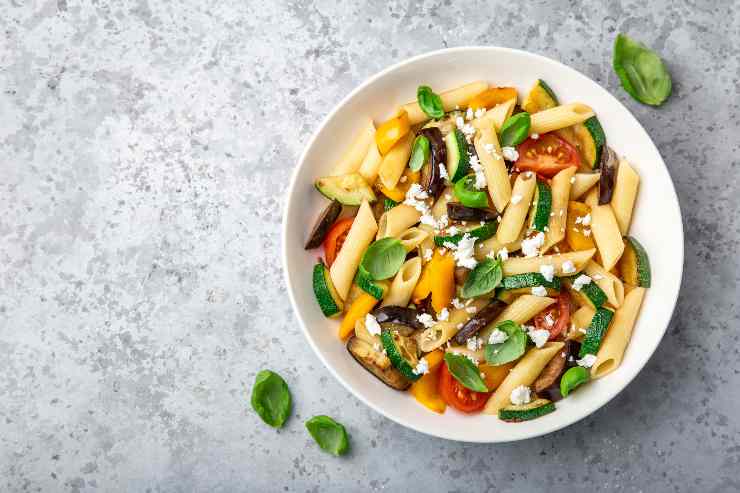 pasta con verdure grigliate