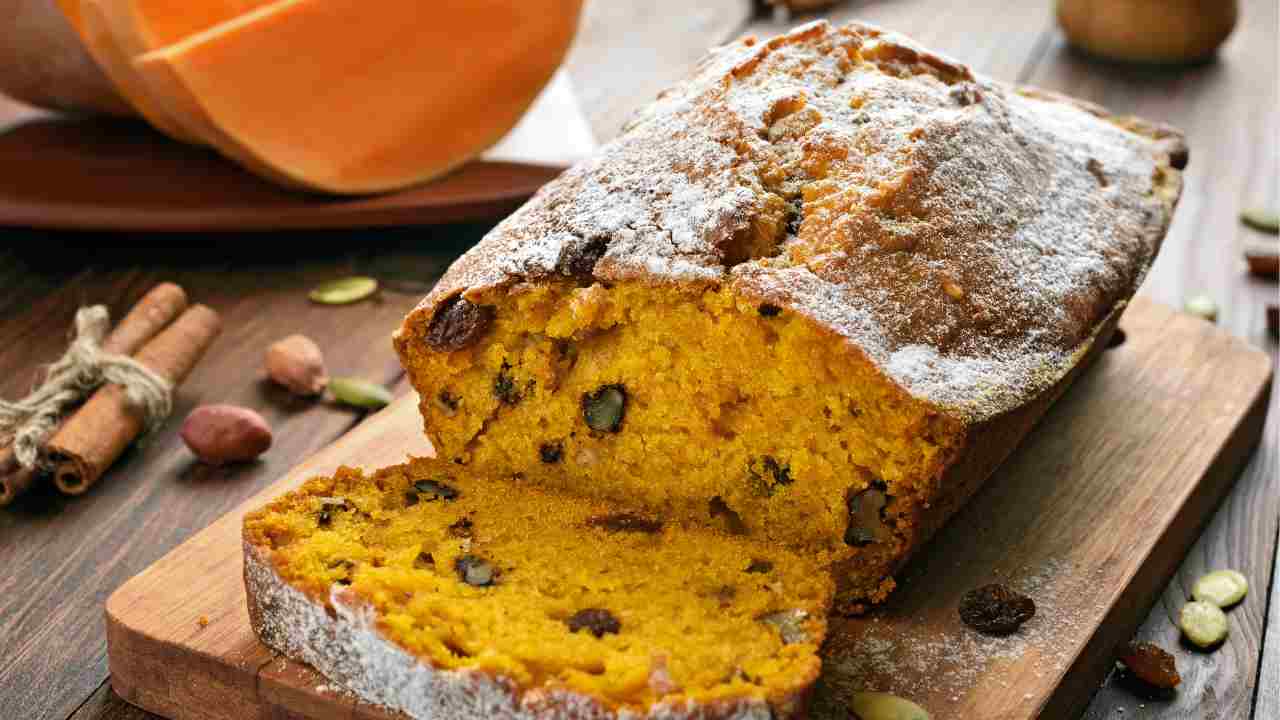 plumcake zucca uva passa