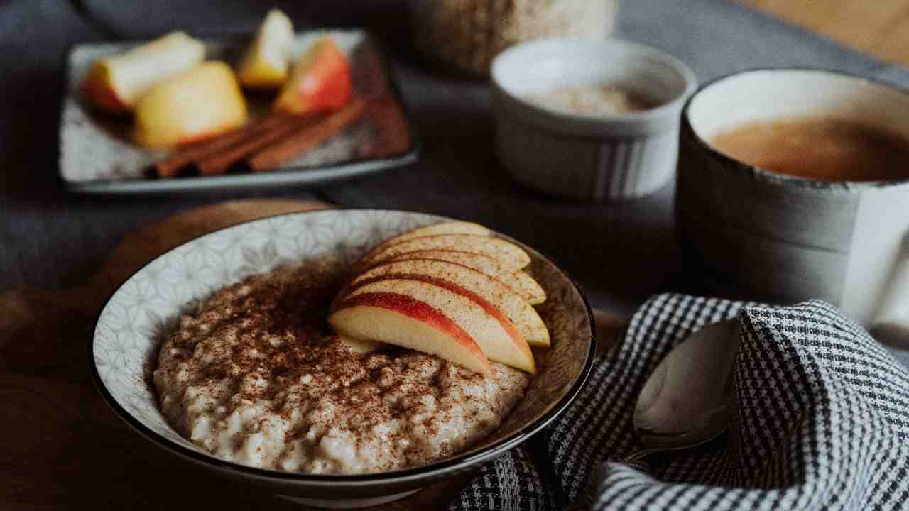 porridge avena caffè