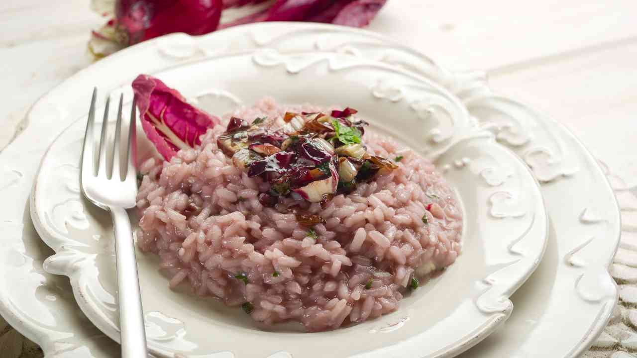 risotto stracchino e radicchio