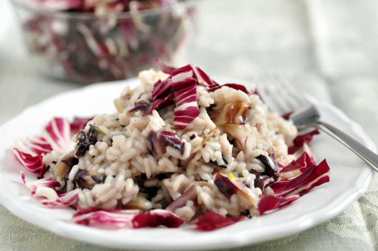 risotto stracchino e radicchio