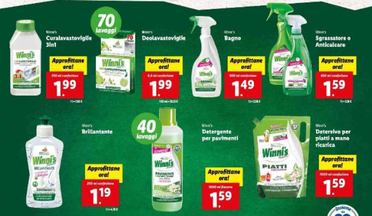 lidl prodotti pulizia casa