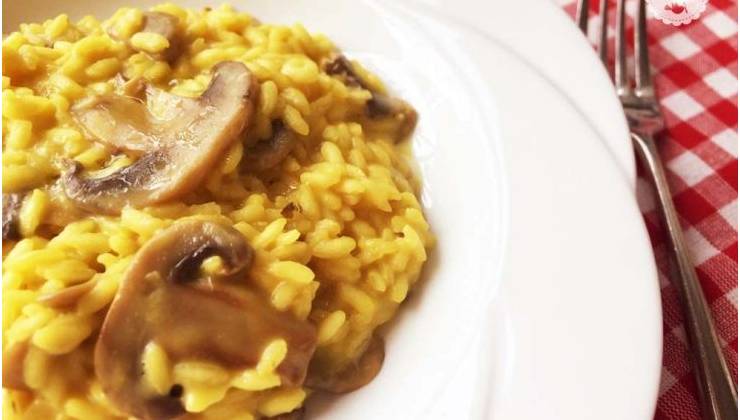 Risotto funghi e zucca