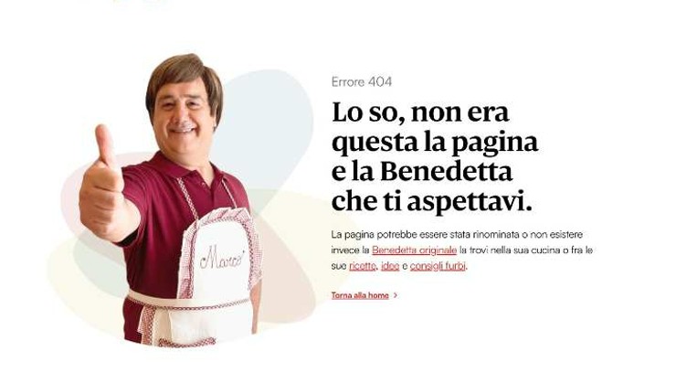 Errore 404 sito Benedetta Rossi