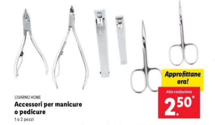 offerta lidl accessori manicure 