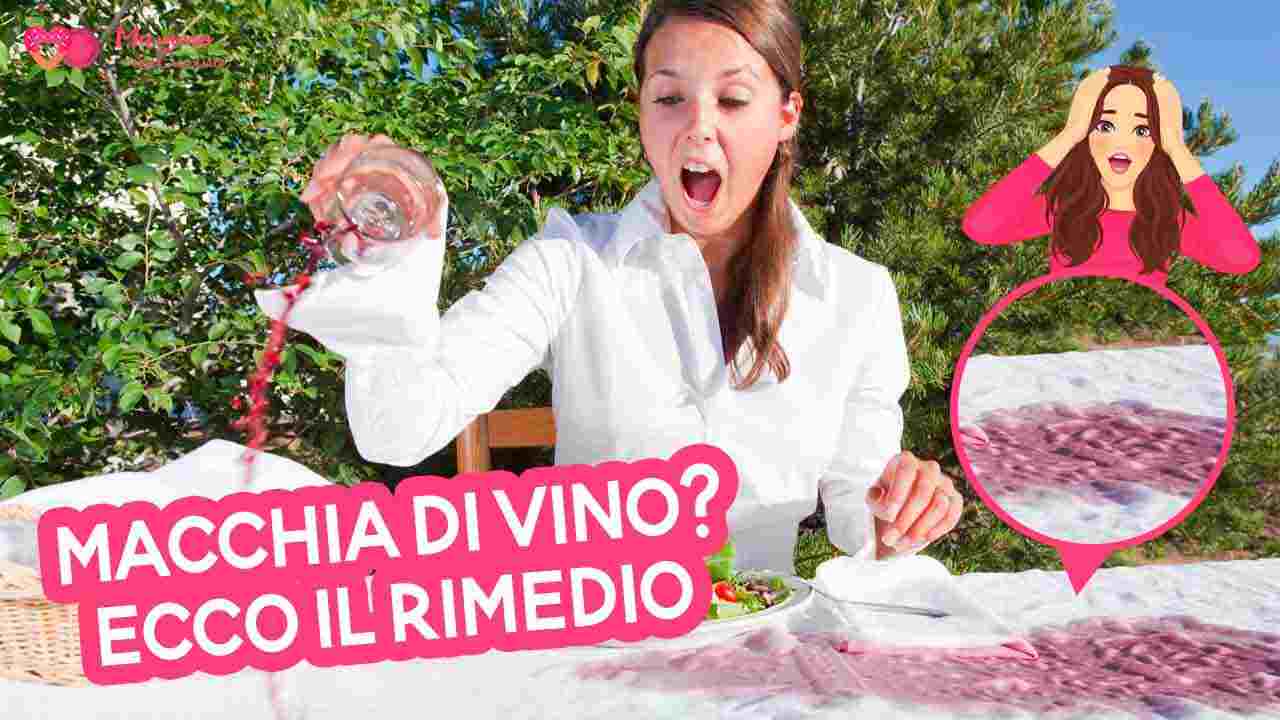 macchia di vino rimedi naturali